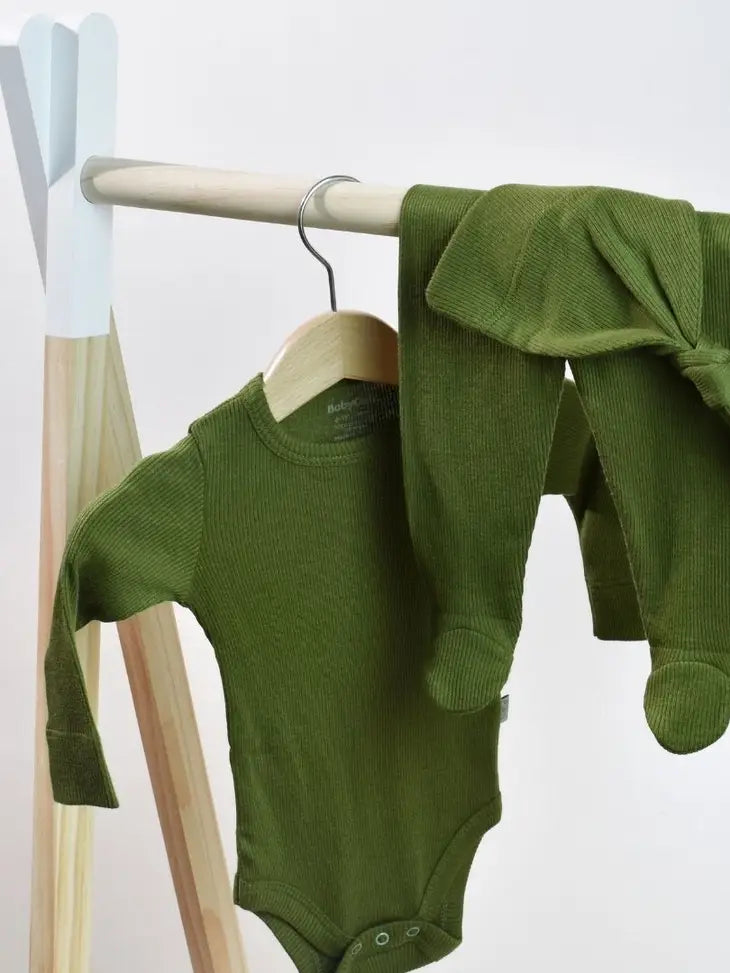 Økologisk babytøj 3-delt sæt (Khaki)