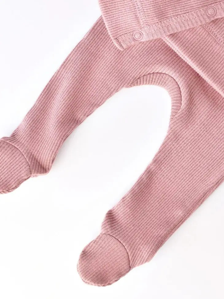 Økologisk babytøj 4-delt sæt (Rose)