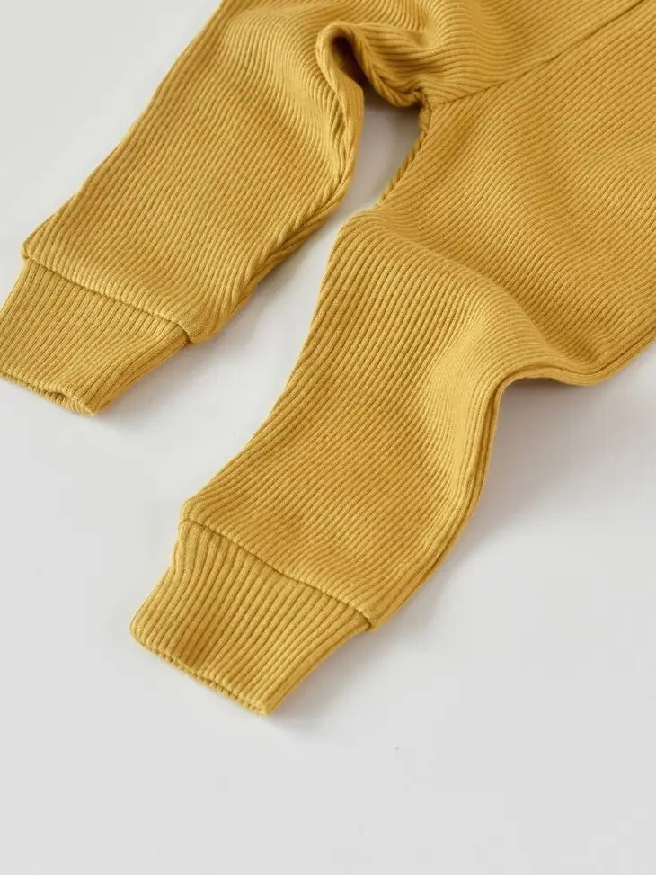 Økologisk babytøj 3-delt sæt (Mustard)