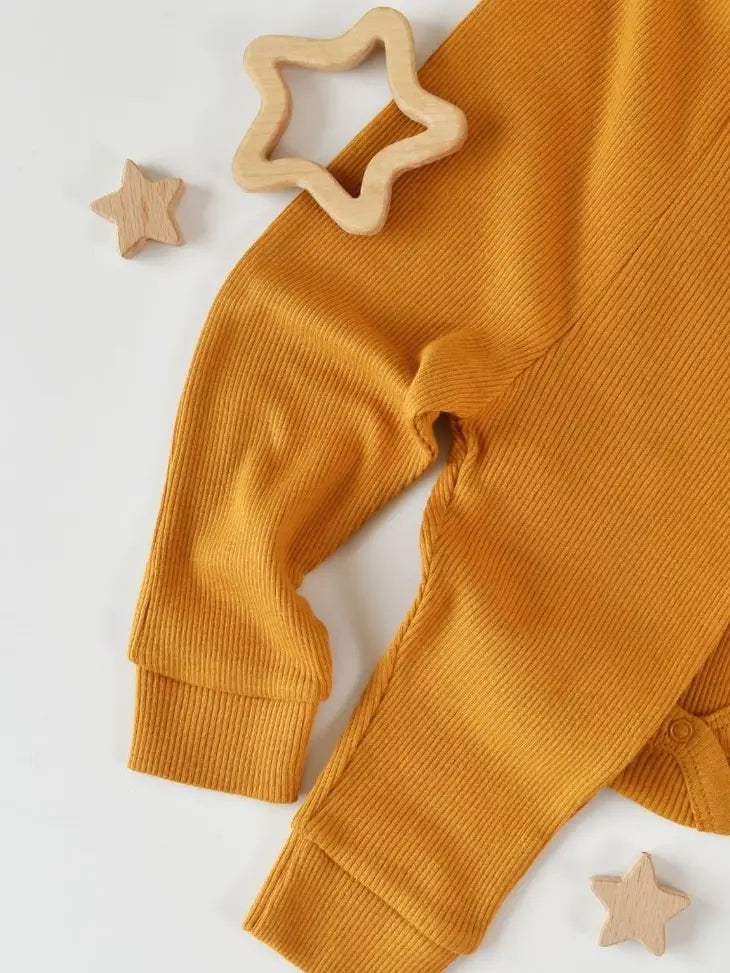 Økologisk babytøj 3-delt sæt (Saffron)