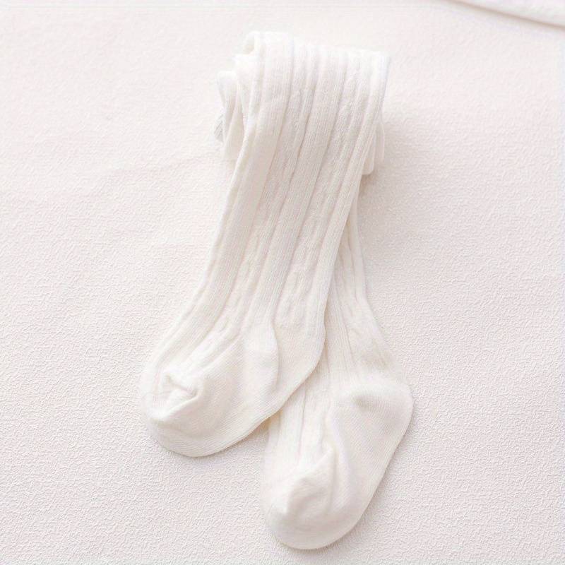 Strømpebukser med fod | Ensfarvede åndbare behagelige leggings Hvid